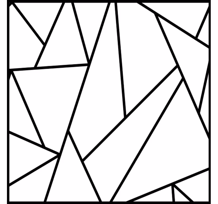 Posavasos moderno Lineas geometricas negras - TenVinilo