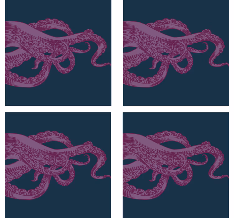 Portavasos frikis ilustración de pulpo intrincada - TenVinilo