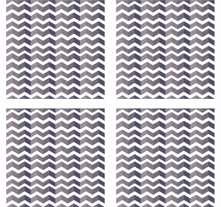 Portavasos motivo de patrón chevron - TenVinilo