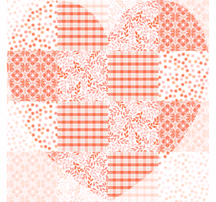 Portavasos navideño con diseño de corazones - TenVinilo