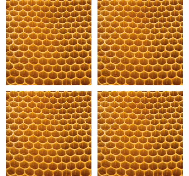 Posavasos textura Hexágonos de panal - TenVinilo