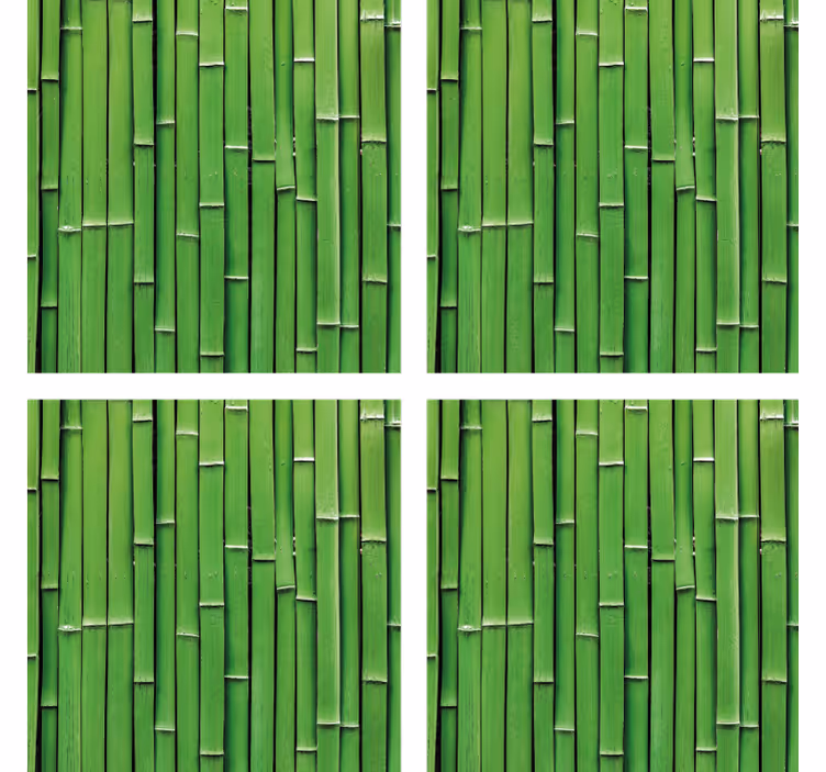 Portavasos patrón textura bambú - TenVinilo