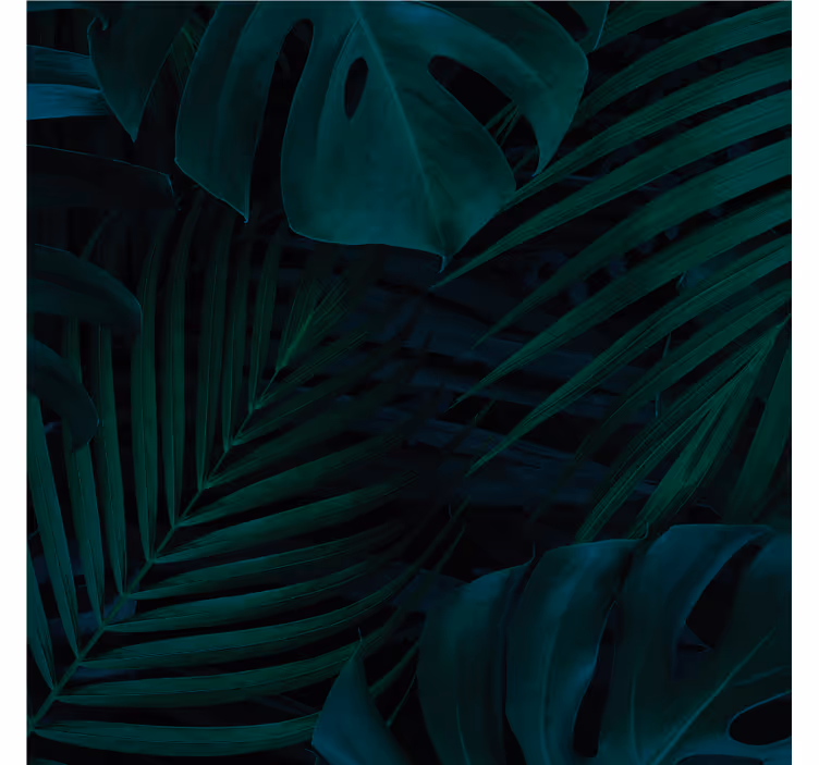 Portavasos patrón de vegetación exuberante - TenVinilo