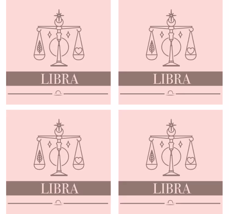 Portavasos con frases libra escala zodiacal - TenVinilo