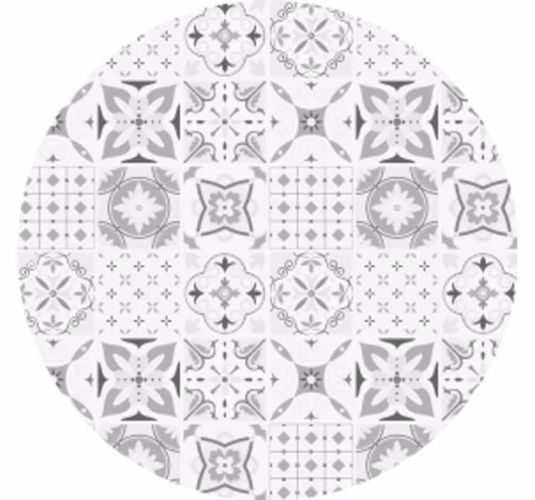 Posavasos azulejo "beatriz" gris - TenVinilo