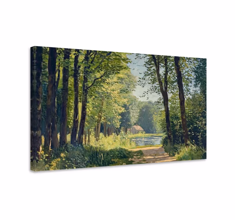 Cuadro paisajes bosque verde - TenVinilo