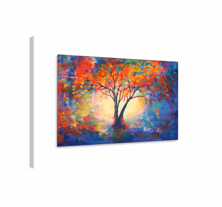 Cuadro para salón árbol de la vida multicolor - TenVinilo