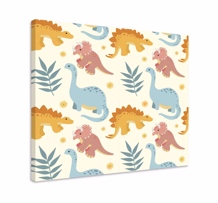 Cuadro de dinosaurios estilo minimalista - TenVinilo