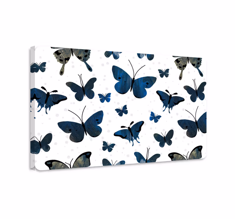 Cuadro mariposas alas de mariposa azul brillante - TenVinilo