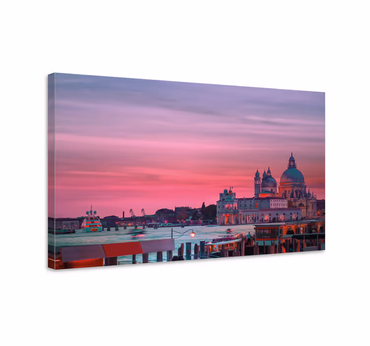 Cuadro ciudad Venecia al atardecer - TenVinilo