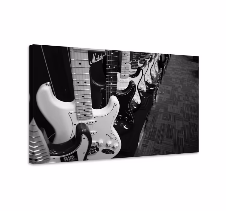 Cuadro musical de guitarras eléctricas - TenVinilo
