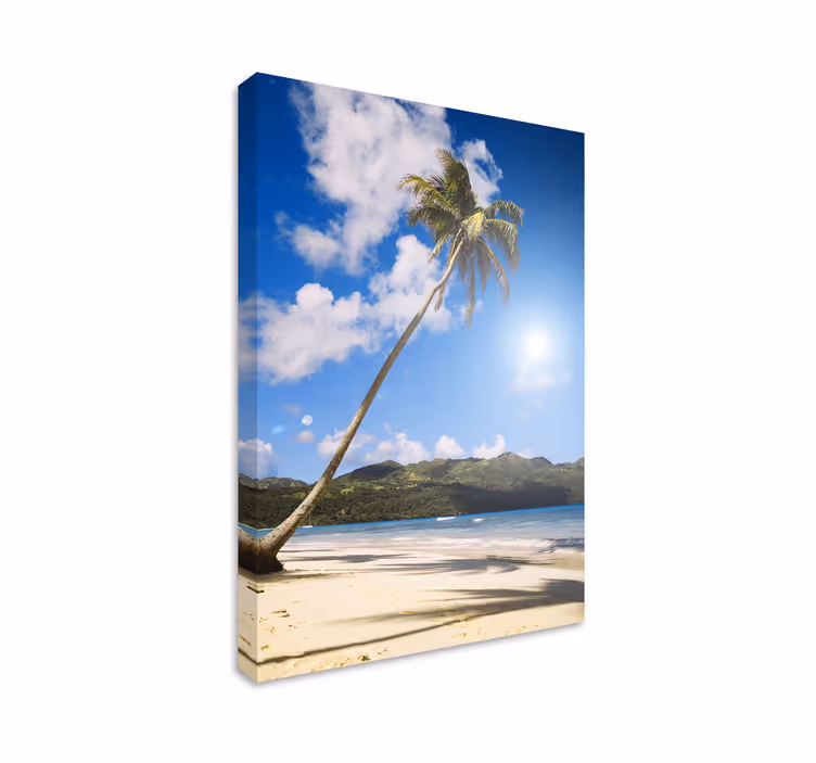 Cuadro paisajes Palmeras de playa - TenVinilo