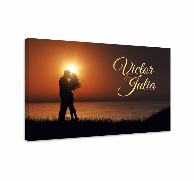 Cuadro habitación matrimonio con nombres - TenVinilo