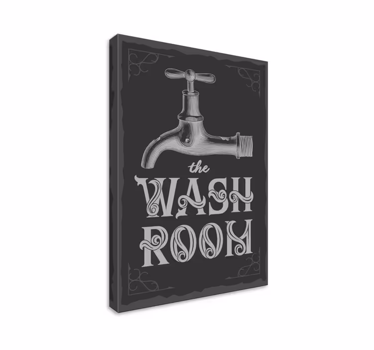 Cuadros baño cuarto de lavado - TenVinilo