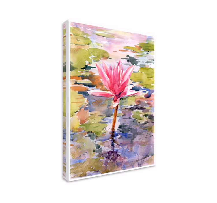Cuadro de flores serenidad de flor de lirio - TenVinilo