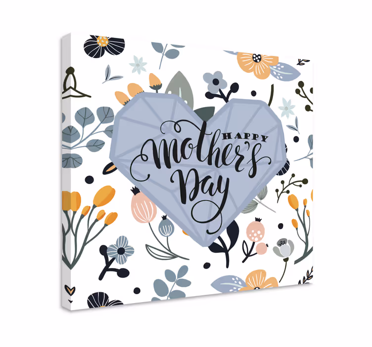 Cuadro frase feliz día de la madre - TenVinilo