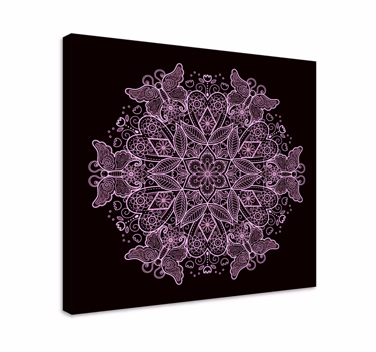 Cuadro mariposas Mandala de mariposa - TenVinilo
