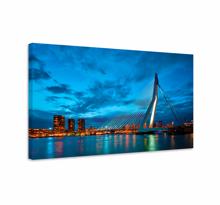 Cuadro ciudades rotterdam vista del skyline - TenVinilo