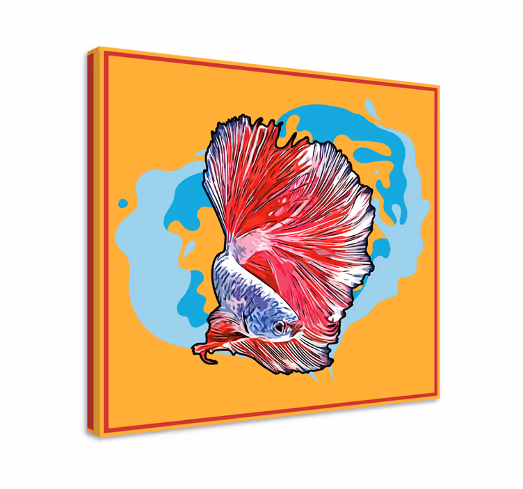 Cuadro peces Colores abstractos - TenVinilo