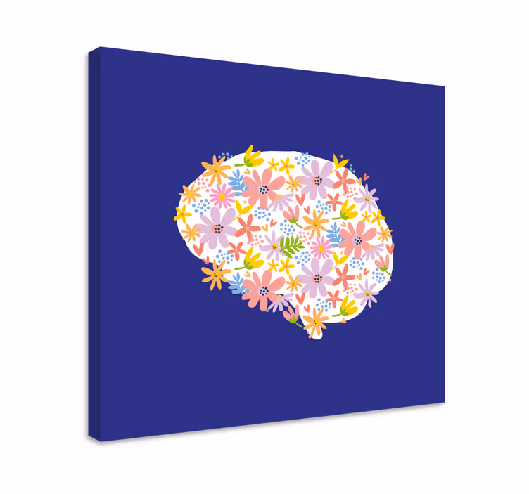 Cuadro de flores Flores cerebro - TenVinilo