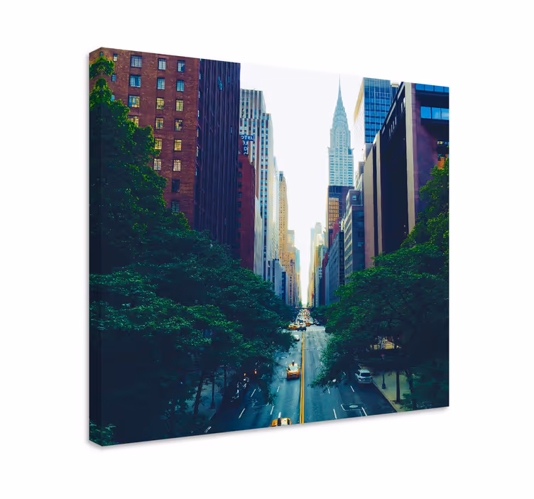 Cuadro ciudades manhattan paisaje urbano - TenVinilo