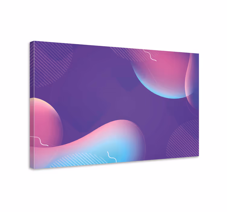 Cuadro moderno formas fluidas abstractas - TenVinilo