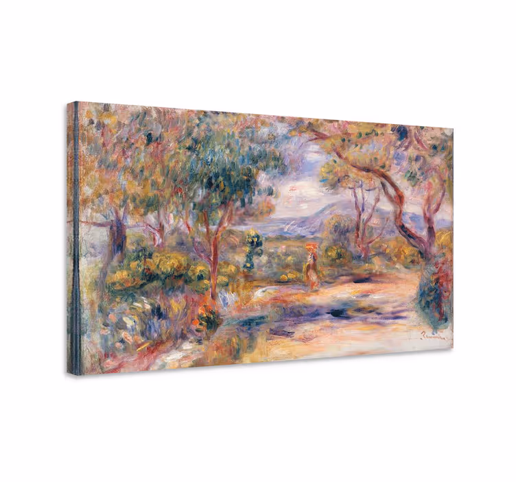 Cuadro en arte Paisaje de un pueblo - TenVinilo