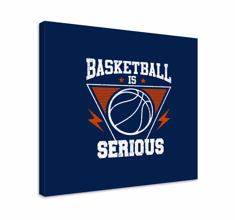 Cuadro casa El baloncesto es serio - TenVinilo