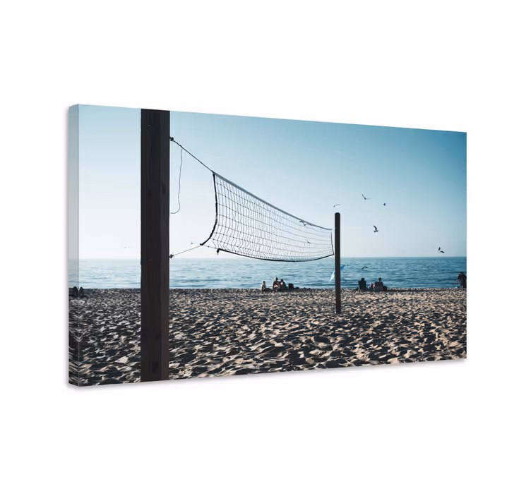 Cuadro deporte escena de voleibol de playa - TenVinilo