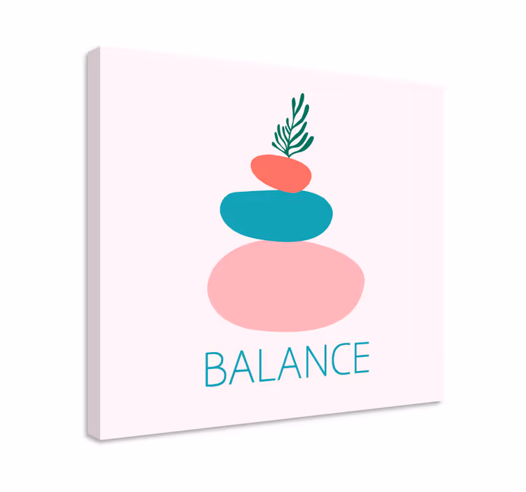 Cuadro nórdico Equilibrio minimalista - TenVinilo