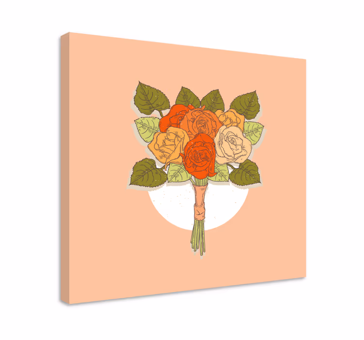 Cuadro de flores Pintura vintage - TenVinilo