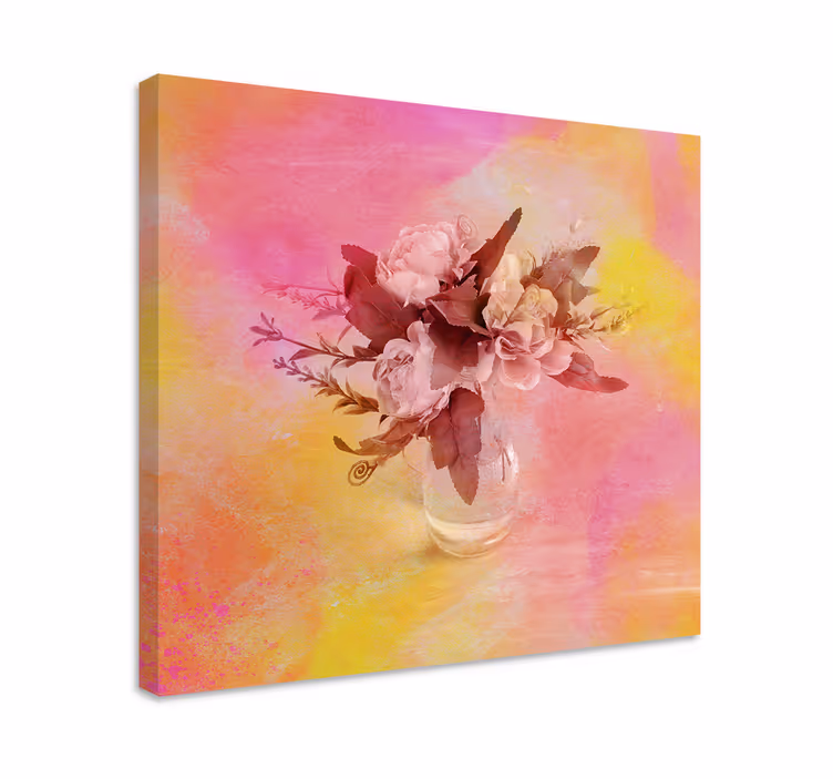 Cuadro de flores Pintar con - TenVinilo