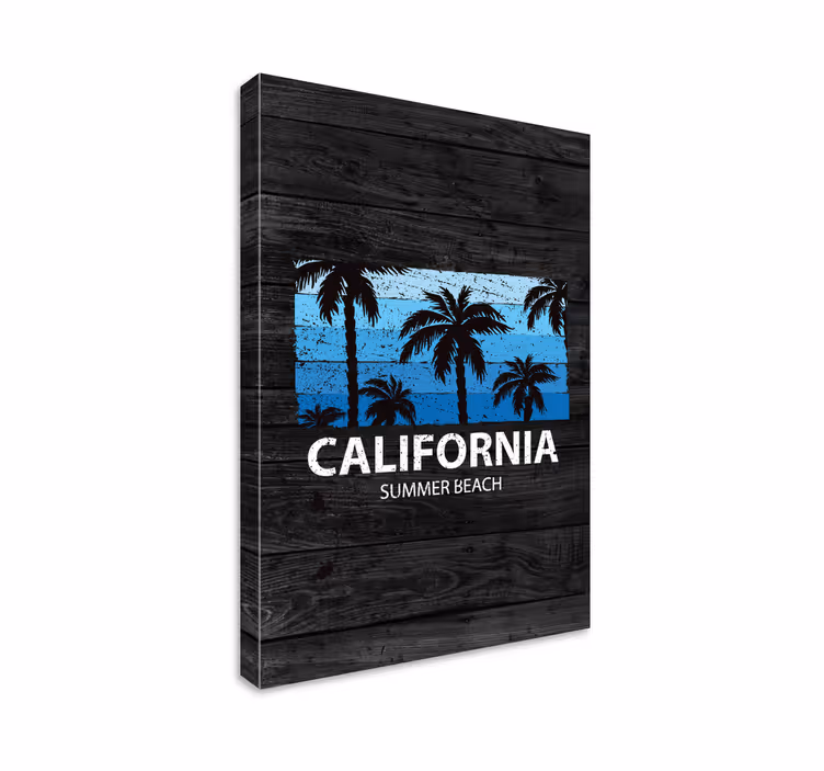 Cuadro para salón Cartel de playa de verano de california - TenVinilo