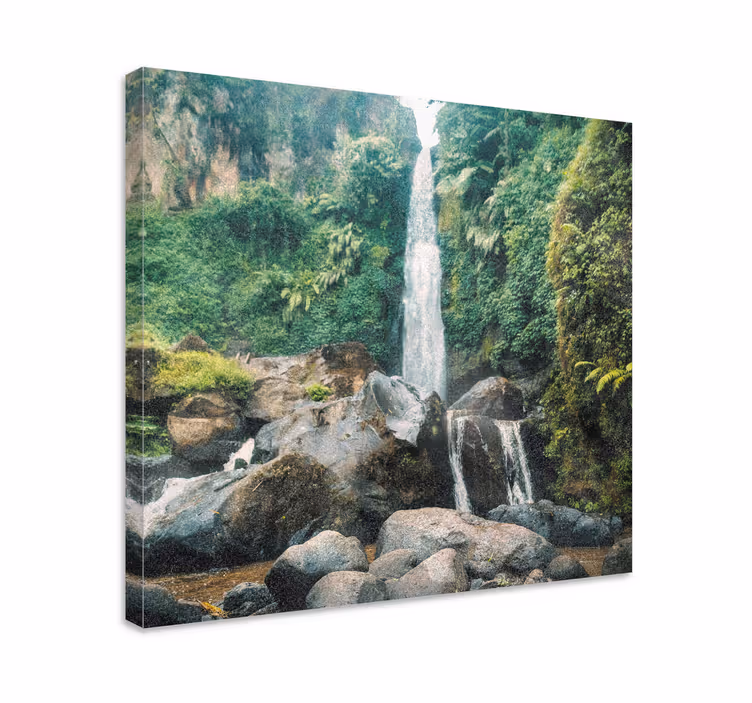 Cuadro paisajes escena de cascada serena - TenVinilo