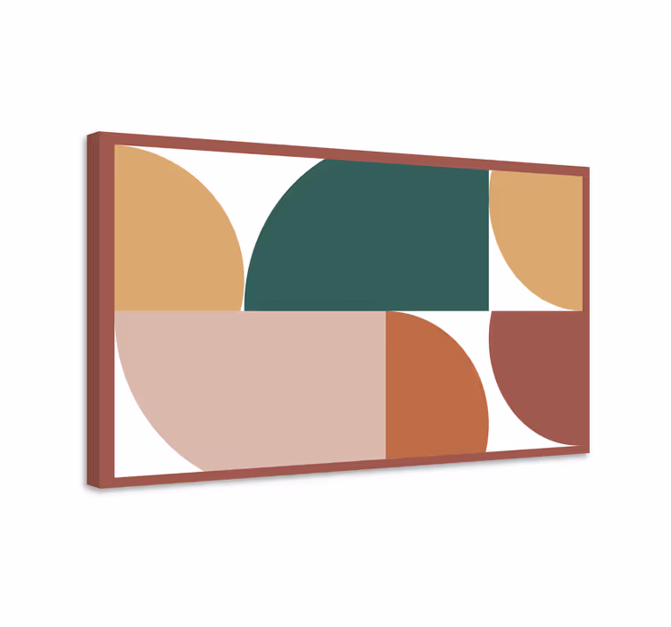 Cuadro geométrico Formas de patrones abstractos - TenVinilo