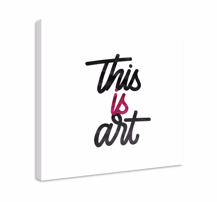 Cuadro frase esto es arte - TenVinilo