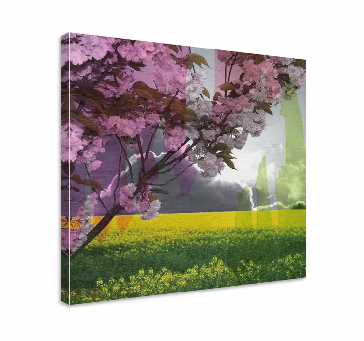 Cuadro de flores Paisaje de verano - TenVinilo