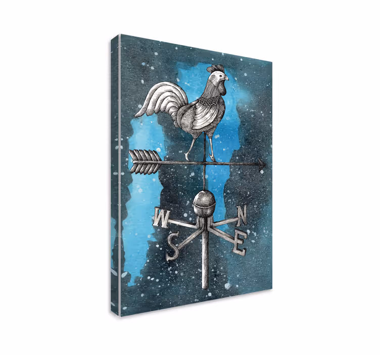 Cuadro animales veleta de gallo - TenVinilo
