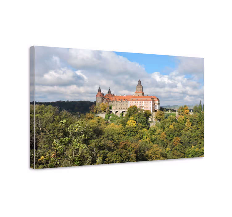 Cuadro ciudades paisaje de castillo histórico - TenVinilo