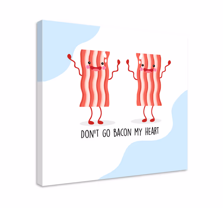 Cuadro animales personajes de tocino bailando - TenVinilo