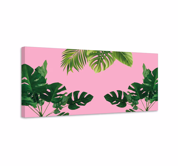 Cuadro plantas Lindo diseño de hojas verdes - TenVinilo