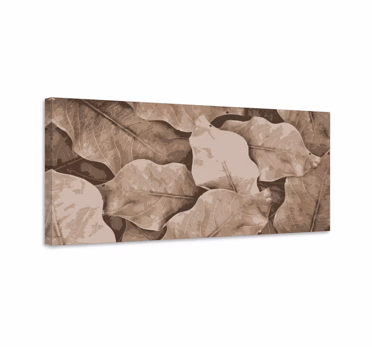 Cuadro plantas Hojas secas beige - TenVinilo