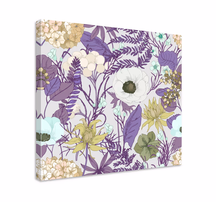 Cuadro de flores elegancia en arreglo floral - TenVinilo