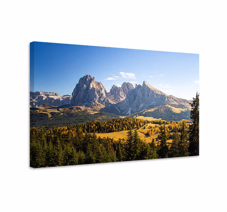 Cuadro paisajes vista de grandes montañas - TenVinilo