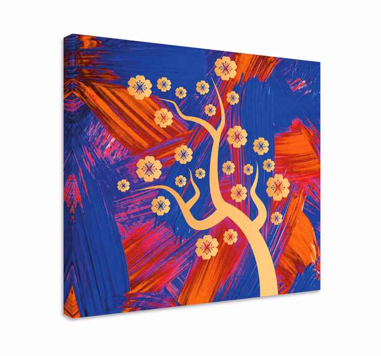 Cuadro de flores Árbol con flores - TenVinilo