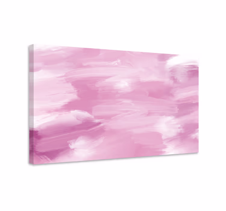 Cuadro para dormitorio Pintura rosa pastel - TenVinilo