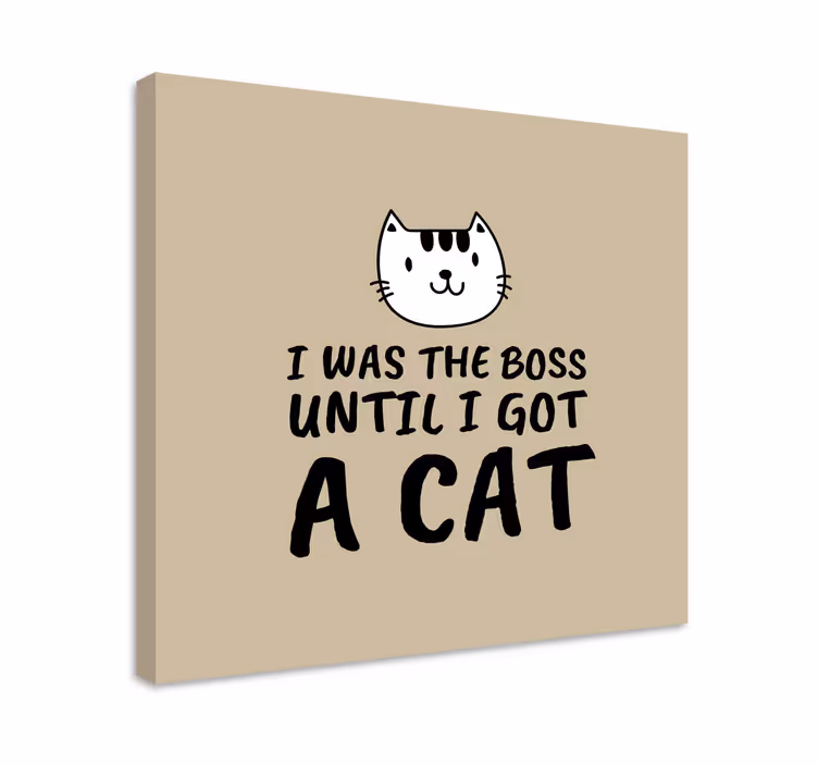 Cuadro de gatos "el gato es un poema en movimiento" - TenVinilo