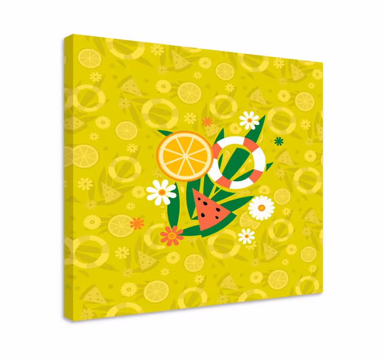 Cuadro bodegones delicia de frutas tropicales - TenVinilo