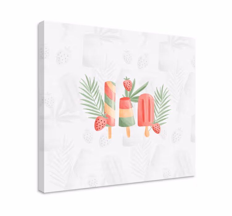 Cuadro bodegones y delicias de frutas congeladas - TenVinilo