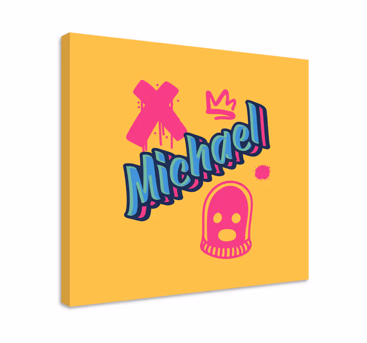Cuadro abecedario expresión de letras negritas - TenVinilo